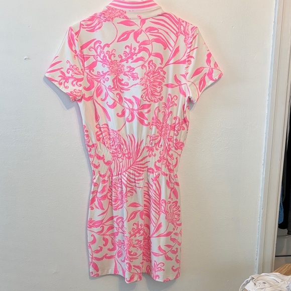 Lilly Pulitzer Pink and White Tropical Mini Dress - Picture 6 of 6
